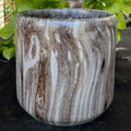 Ceramic Cylinder Pot - Charcoal