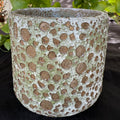 Ceramic Cylinder Pot - Ocean rock