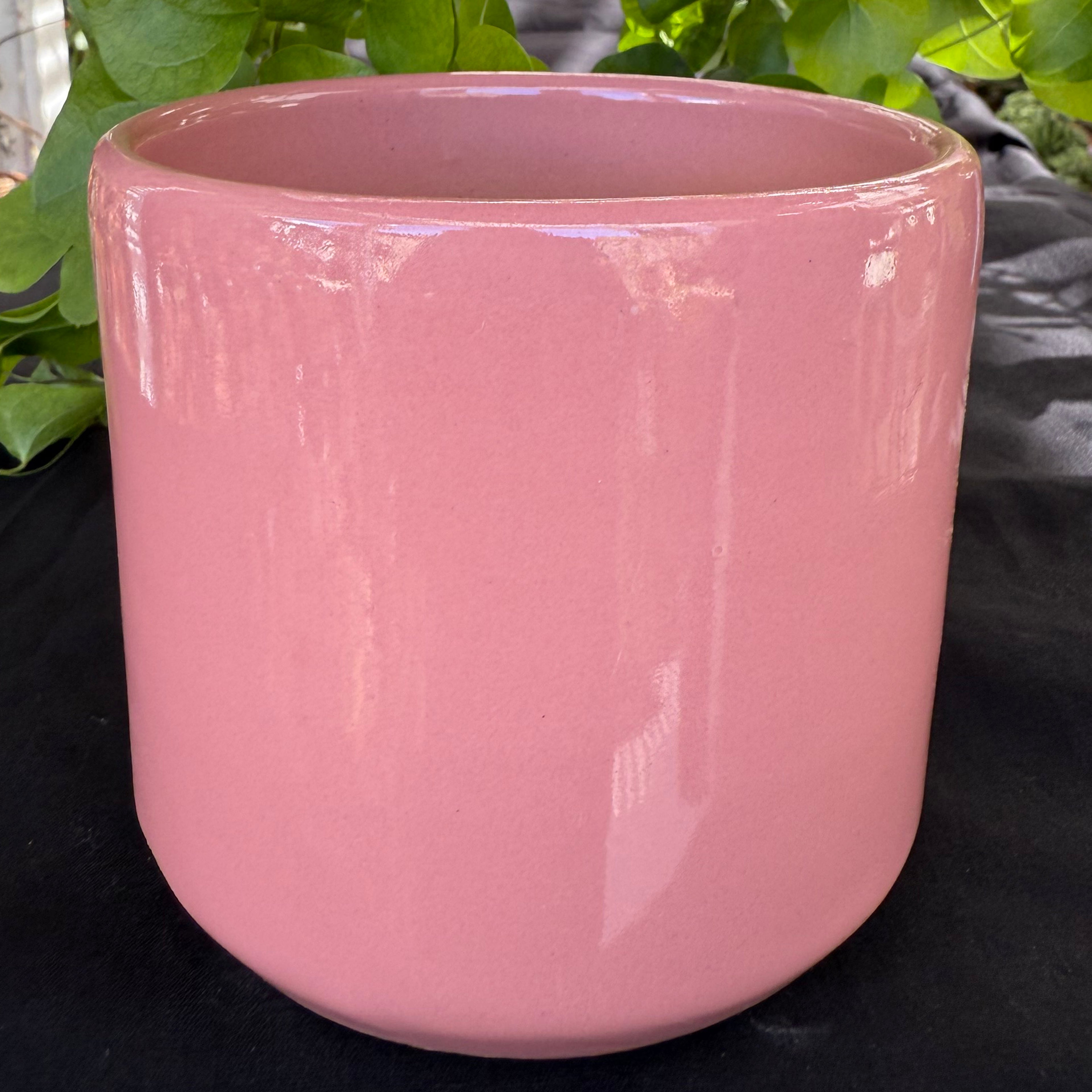 Ceramic Cylinder Pot - Pink